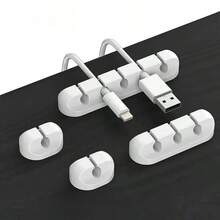 这款桌面理线器包含一个理线夹，适用于手机充电线、电脑数据线、办公桌和家居收纳。无需钻孔即可固定。 - 彩色 - 查看 2