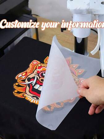 Pegatina de transferencia de vinilo DTF personalizada - Personaliza tu camiseta DIY y decoración de almohadas, textiles para el hogar | Multicolor, vinilo de transferencia de calor fácil de usar para manualidades de tela, pegatinas de tela, multifuncional, duradero, anti-moho, ornamental, reutilizable, exquisito, elegante