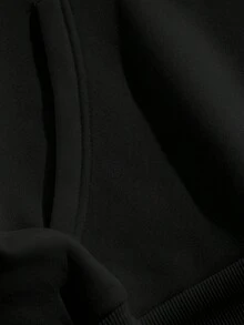 Messi Logo Hoodie Black Sweatshirt With White And Blue Design For Men And Women Casual Streetwear Fashion Sportswear Gift For Football Fans - màu đen - Xem 4