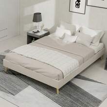 Beige + Fabric+Metal + Memory Foam(2)