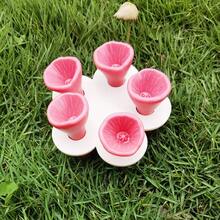 Taza para beber de insectos, taza de abeja de jardín, decoración de jardín, estación de bebida de insectos de colores, puerto de riego para polinizadores, los polinizadores sedientos necesitan beber bebidas, recoge una cucharadita de agua de la taza de abeja (seleccionada al azar) - Multicolor - Ver 14