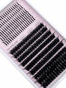 253pcs Russian Lash Extensions Spikes Lash Individuals 100D Volume Eyelash Clusters D-Curly Lash Clusters Kit 12-20MM DIY Eyelash Extensions,2 Styles Lash Clusters Spike Lashes Individual Lash Clusters,Multi-Type Natural Look,Spikes/80D/100D/Reusable Individual Segmented False Eyelashes Wispy&Ultra Soft DIY Eyelash Extension At Home