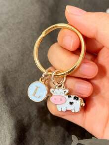 Cute Cow Keychain Gift For Cow Lovers - Multicolor - View 5