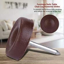 POCREATION Muebles Glides Almohadillas 100 Piezas de Muebles Silla de sofá Mesa Bottom Protector Glides Anti Slip DIY FIier SOLTERS Protectores de Piso 18mm Thickness 5mm - C y f - Ver 4