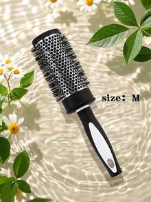 Brodark 1/3pcs Nylon Hair Brush, Curling Roller Brush, Aluminum Tube Comb, Bangs Styling Tools For Home Use - Black - View 10