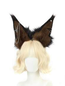 Băng đô tai cáo bằng dây xích kim loại phong cách Punk, phụ kiện tóc kiểu tai to, khuyên tai cá nhân hóa, phụ kiện cosplay, tiệc tùng, trang trí sân khấu, trang phục ngày Valentine. - A - Xem 6