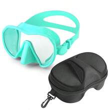 Silicone Edged Diving Mask, Frameless Design, Hydraulic One-Piece Diving Mask With High-Definition Tempered Anti-Scratch Lens - Multicolor - View 16