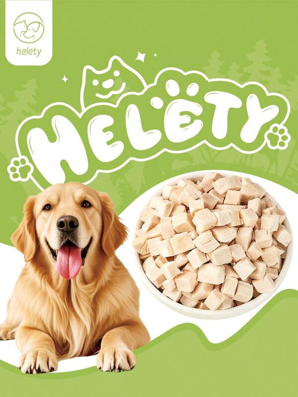 helety 100g/200g/400g/600gCat And Dog Snacks, Chicken Freeze-Dried Dog Mixed Snacks, Cat Grinding Snacks, Interactive Pet Snacks