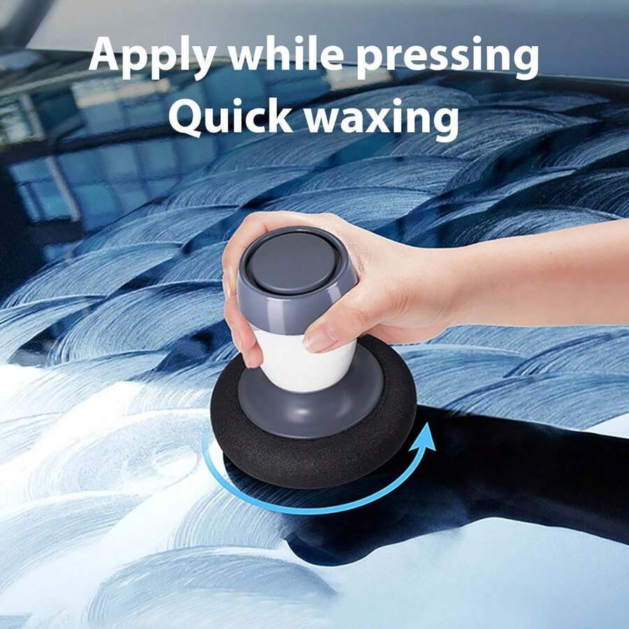 Kit de Cera para Coche 5 en 1 con Buffer y Herramienta de Reparación de Arañazos - Kit Profesional de Detallado de Coches con Cera, Pulidora, Recubridor, Removedor de Arañazos - Sistema Todo en Uno para el Cuidado del Coche para Vidrio, Plástico, Pulido, Recubrimiento y Removedor de Arañazos - Ideal para Vidrio de Coche, Interior de Plástico - 1 pieza - Ver 1