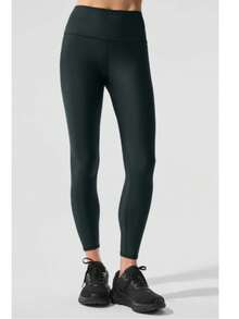 Alo Yoga 7/8 High-Waist Airlift Legging - 墨綠色 - 查看 3
