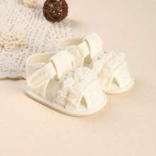 0-1 Year Old Infant Girls' Soft Bottom Anti-Slip Breathable Sandals, Suitable For 6-12 Months Infants - Apricot - View 9
