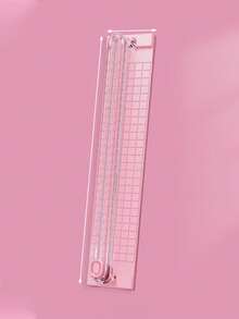 1个多功能A4双向裁纸刀，便携式手动裁纸器带尺子，适用于办公室、学校和学习场所。