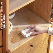 11.81" X 39.37" Transparent White Non-Slip Drawer Liner, Kitchen Grease-Proof Protective Mat, Suitable For Cabinets, Drawers And Shoe Racks As Non-Slip Drawer Liner, Kitchen Drawer Liner, Modern Drawer Liner, Easy To Clean, Non-Slip Surface, Protective Pad, Non-Slip Mat, Kitchen Enthusiasts, Apartment Living - Multicolor - View 3