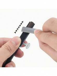 1 szt. Temperówka do kredek do brwi, zestaw narzędzi do makijażu z mikroostrzem ze stopu aluminium, odpowiedni dla początkujących, temperówka do brwi z ostrzem stałym (ostrze nie jest dołączone) - Fioletowy - Zobacz 6