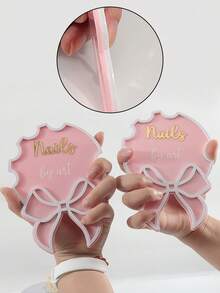 klimonla 蝴蝶结形美甲摄影道具、时尚背景装饰、美甲展示道具、高端摄影道具、凝胶指甲油/手模摄影背景工具、女士礼物、圣诞礼物、家居装饰。 - 粉色 - 查看 5