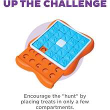 Outward Hound By Nina Ottosson Dog  Treat Puzzle Enrichment Toy, Level 3 Advanced, Purple - 挑戰滑桿(橘色,藍色) - 查看 6