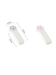 Creative Mini Cat Paw Pill Box - Portable Daily Medication Storage Box, 3-Compartment Design, Suitable For Travel, Home Organization And Storage, Ideal For Daily Medication Management. This Portable Pill Box Can Be Placed Independently, Made Of Plastic Material, No Electricity Required, And Also A Cute Multi-Functional Jewelry Storage Box. - Multicolor - View 11