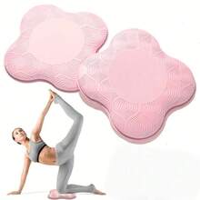 1pairs Multifunctional Support Mat,Thickened Yoga Kneeling MATS,Support High Elastic Yoga Knee And Elbow Pads, Super Thick Foam Pads Suitable For Knees, Elbows, Wrists And Head, Pilates And Squats Special Pads For Both Men And Women, With Drawstring Storage Bags And Massage Balls, Portable For Travel,  Compact - 紫色 2 件裝 - 查看 2