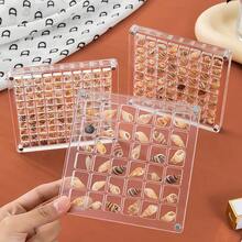 2pcs Acrylic Nail Art Rhinestone Storage Box, High Transparency Jewelry Display Box With Magnetic Closure - Multicolor - View 10