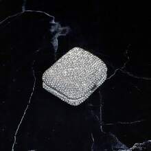 1 件/2 件迷你 2.32/2.13/0.79 英寸不锈钢烟灰缸，带叶形烟灰缸，闪亮玻璃水钻，水钻，便携式烟灰缸，户外口袋烟灰缸，创意汽车吸烟配件，时尚迷人