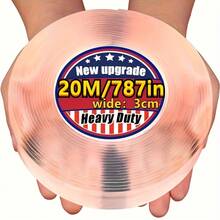 1 rollo de 3 cm x 20 m/0.Cinta Adhesiva Nano de Doble Cara de 12 pulgadas X 65 pies - Adhesivo Transparente Ultra Fuerte, Lavable y Reutilizable Sin Residuos Adecuada para Vidrio Plástico Madera Metal Baño Cocina Manualidades Fijación Temporal Resistente Diseño de Alta Viscosidad Solución Simple Durabilidad Esencial para DIY, Proyectos de Manualidades, Montaje Temporal, Solución Elegante, Adhesivo Minimalista, Fuerte Unión, Decoradores de Hogar, Organizadores de Oficina - Ancho 3,0 cm, Largo 20,0 metros - Ver 2