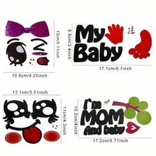 9pcs/Set Funny Expression Pregnancy Belly Stickers - Cute Maternity Stickers To Celebrate Pregnancy, Perfect For Photo Memories & Unforgettable Gifts, Suitable For Baby Shower, Easter, For Both Boy & Girl - Multicolor - View 7