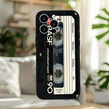 Minimalist Retro Cassette Nostalgic Music Essential Print Full Cover Black Phone 17 Pro/11/12/13/14/15/15 Pro/15 Plus/15 Pro/X/XS/XR/11 Pro/12 Pro/13 Pro/14 Pro/12/13/11 Pro/12 Pro/13 Pro/14 Pro/14 Plus/6/6s/6 Plus//8/16 Pro/16 Plus/16 Pro A54/A14/A12/A13/A15/A32/A33/A24/A52S/S20/S21/S22/S23/S24/S23 Plus/S24 Ultra/S25/A15/A33/A23 Android Mobile Cases, Daily Commute Must-Have, Compatible, - 款式1(1pc) - 查看 11