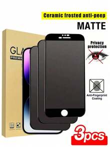 3 قطع/عبوة غشاء واقي للشاشة عالي الجودة 9H+، ناعم ومريح، مقاوم للخدش، مناسب لهواتف آيفون 16 برو ماكس، 16، 16 برو، 16 بلس، 14 برو ماكس 6.7، 17، 17 برو، 17 برو ماكس، 17 إير وطرازات أخرى - الأسود - مشاهدة 38