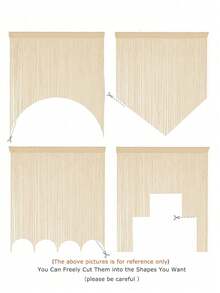 Glittering Champagne Tassel Silk Door Curtains - Sparkling Wedding Tassel Ceiling Hanging Decorations With Linear Partition Design - Elegant Wedding Backdrop, Door Curtains, Tassel Curtains, Room Partition Curtains, Tassel Screens, Soft Draping, Room Decor, Home Decor, Easy Installation, Party Decor, New Yaer Decor - Multicolor - View 8