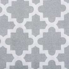DII Camino de mesa de algodón enrejado para comedor, mesa de vestíbulo, fiestas de primavera y uso diario – 14 x 108 pulgadas, , 60x120", 1(177.8 cm (Redondo) Gris) - Multicolor - Ver 2