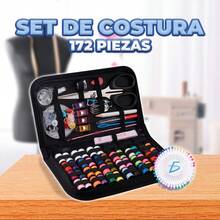 Kit de costura de viaje de 172 piezas, conjunto completo para aventuras de costura en movimiento - 1 - Ver 2