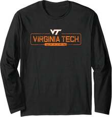 Virginia Tech Hokies Content Vintage Long Sleeve T-Shirt - Black - View 1