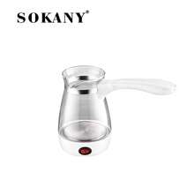 SOKANY606 Turkish Coffee Pot Glass Electric Kettle, 500ml