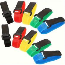 10pcs Adjustable Fishing Rod Tie Straps - Secure Pole Fixing Wrap Bands, Durable & Lightweight, Essential Outdoor Fishing Accessories, Fishing Pole Tie Straps|Nontiept Fixation|Durable Ties - 10pcs - View 2