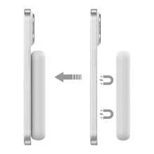 Batería portátil magnética de 10000mAh, delgada y compacta, alta capacidad, compatible con iOS - Plateado - Ver 2