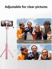 Bluetooth Selfie Stick With Tripod Stand, Wireless Remote, Extendable Phone Holder, Universal Portable Selfie Artifact For Travel Compatible With IPhone Android Phone Mobile Phone Suitable For Live Streaming, Vlog,Family Gatherings, Christmas Party Shooting,For Handheld Selfie, Outdoor Activities, Interviews For Summer Vacation, Travel, Outdoor Activities, Live Streaming