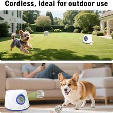 New Automatic Dog Ball Launcher, Upgraded Interactive Dog Ball Thrower, Suitable For Small Dogs, Distance Adjustable Mental Stimulation Dog Toy, Equipped With 3 Durable Etpu Balls 2.2 Inches (About 5.6 Centimeters) - Multicolor - View 7