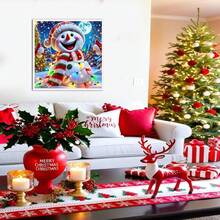 [Free Shipping]Uuxsretaio Christmas Snowman Diamond Art Kits For Adults, 5D Diamond Painting Kits For Beginner, DIY Full Round Drill Diamond Dots Gem Art Kits For Adults For Home Wall Decor 14X14 Inch,G8459-US - G8459-US - 查看 5