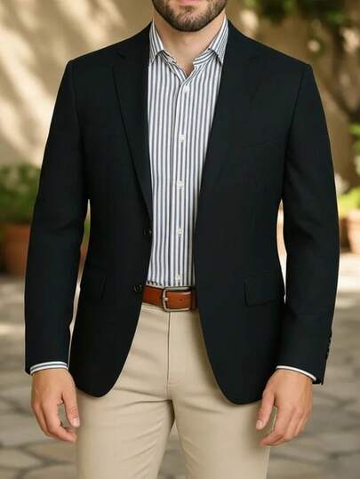 CAMISARIA COLOMBO Blazer Masculino Linho Alfaiataria