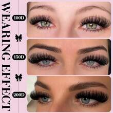 False Eyelashes And Adhesives Kits - Black - View 6