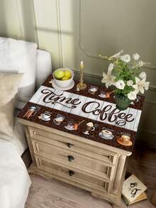 1 pieza Alfombrilla absorbente con diseño de café, Alfombrilla decorativa para máquina de café de cocina, Alfombrilla hecha a mano para escurrir cafeteras, Alfombrilla para piso de cocina, Alfombrilla para mesa de comedor, Alfombrilla para secar platos en encimera de cocina, Alfombrilla para desayuno, Alfombrilla antideslizante resistente al calor, Alfombrilla de secado de diatomita, Oculta manchas, Alfombrilla de cocina súper absorbente, Fácil de limpiar para escurridor de platos, Adecuada para cocina, mesa de comedor, cafetería, bar, vacaciones, fiestas, decoración del hogar, regalos festivos - Multicolor - Ver 8