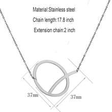 MOMOL Sideways Initial Necklace 18K Gold Plated Stainless Steel Large Big Letters Pendant Necklace Script Name Monogram Necklaces For Women,Q - q - 查看 5