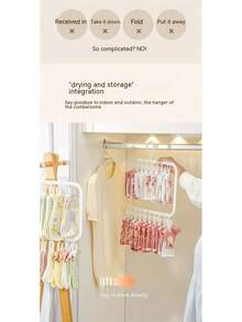 Drying Racks & Nets & Clothesline - Single Pink - View 11