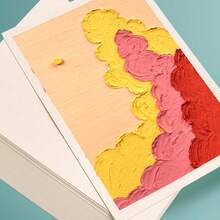 50张油画纸、蜡笔纸、方格纸、A4纸、A5纸、空白不透明绘图纸、绘图纸板 - 彩色 - 查看 3