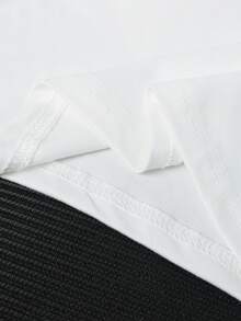 Disney 米奇印花圆领休闲女式背心，略带弹性，不透光，易护理面料，适合户外活动和聚会。 - 白色 - 查看 4