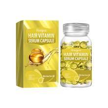 Yellow Hair Care Oil Capsules, Repair Scalp, Dandruff Removal, Nourish Hair, Soft & Shiny - Yellow - View 10