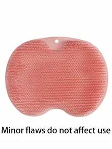 1/2/3 silikonowe gąbki do masażu pleców z , szczotka peelingująca Slouchy, drapak do pleców z przyssawką pod prysznic, mata do masażu stóp, odpowiednia do peelingu i czyszczenia stóp pod prysznicem. Wielofunkcyjna silikonowa mata łazienkowa do peelingu pleców i stóp, antypoślizgowa mata do masażu pod prysznicem. - jasnoróżowy - Zobacz 7