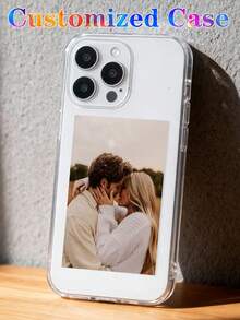 1 pieza Funda de teléfono transparente, suave y de moda, personalizable con diversos paisajes de vida personalizados, adecuada para familia, bebé, amigos, compatible con iPhone 11/12/13/14/15/16 Pro Max, A55/A54/A53/A14, S25/S24/S23 - transparente - Ver 3