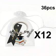 36 Pieces / 12 Sets. Suitable For Both Men And Women. 2026 Graduation Book Keychain. Features A Cute Enamel Bachelor Cap Design. A Commemorative Gift Keychain Pendant For Graduation Season, Suitable As A Gift For A Good Friend. - Multicolor - View 10