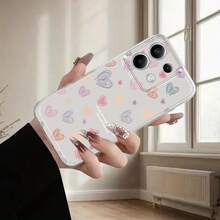 Funda de Teléfono Corazón de Línea Colorida para Redmi 10 12C 13 14C A1 A2+ A3 Note 8 9 10 11S 12 13Pro+ Funda de Teléfono Transparente de Caricatura a Prueba de Golpes Cobertura Completa TPU  10T 11 Lite 13T 14 Pro Poco C61 C65 Funda de Teléfono M4 Pro M5S M6 X3 X4 GT X5 X6 Pro F3 F4 F5 F6 Pro Funda Suave a Prueba de Golpes de Moda Simple Creativa - Colores mixtos - Ver 7